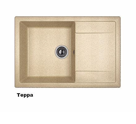 Кухонная мойка Dr. Gans "Техно 760" (Белый, Дюна, Латте, Серый, Терра, Терракота, Черный) онлайн