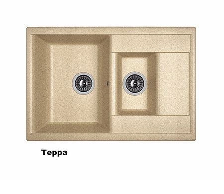 Кухонная мойка Dr. Gans "Астра 760К" (Белый, Дюна, Латте, Серый, Терра, Терракота, Черный) онлайн