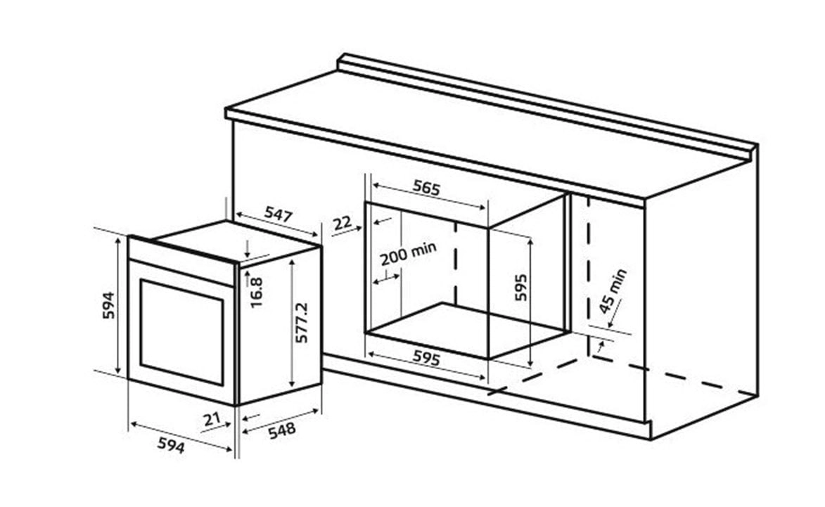 Hofmann OBS623G/HF o‘rnatiluvchi duxovka-shkafi onlayn