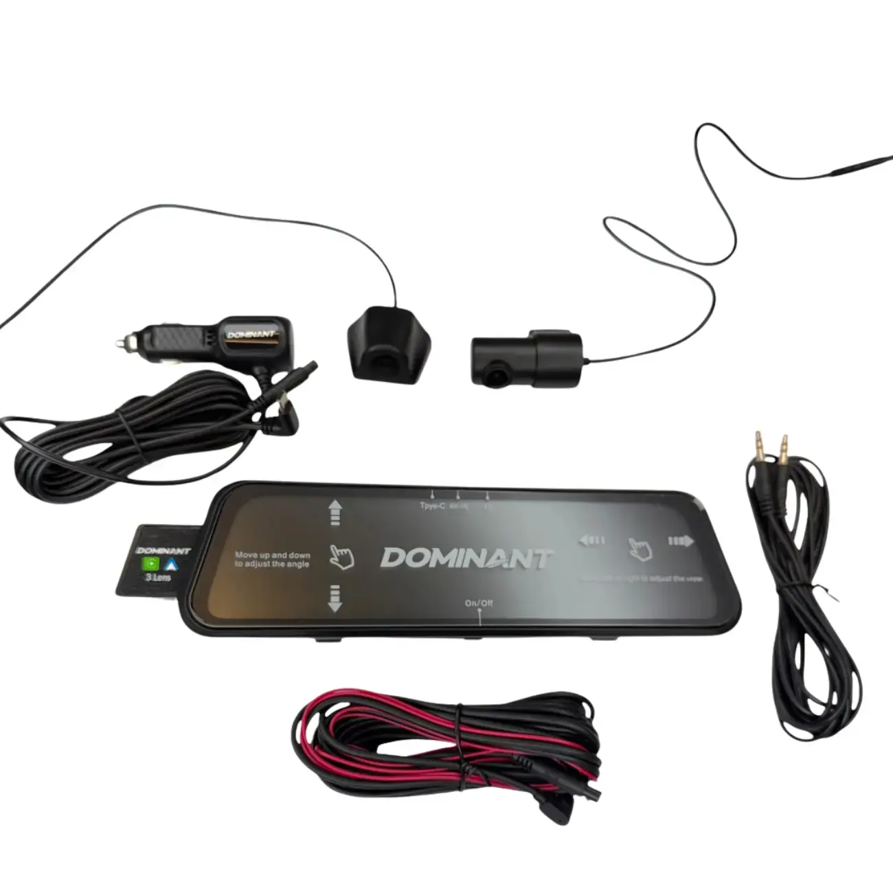 Videoregistrator Dominant D999S PRO-2 Wi-Fi (4K) 3 kameralik O'zbekistonda