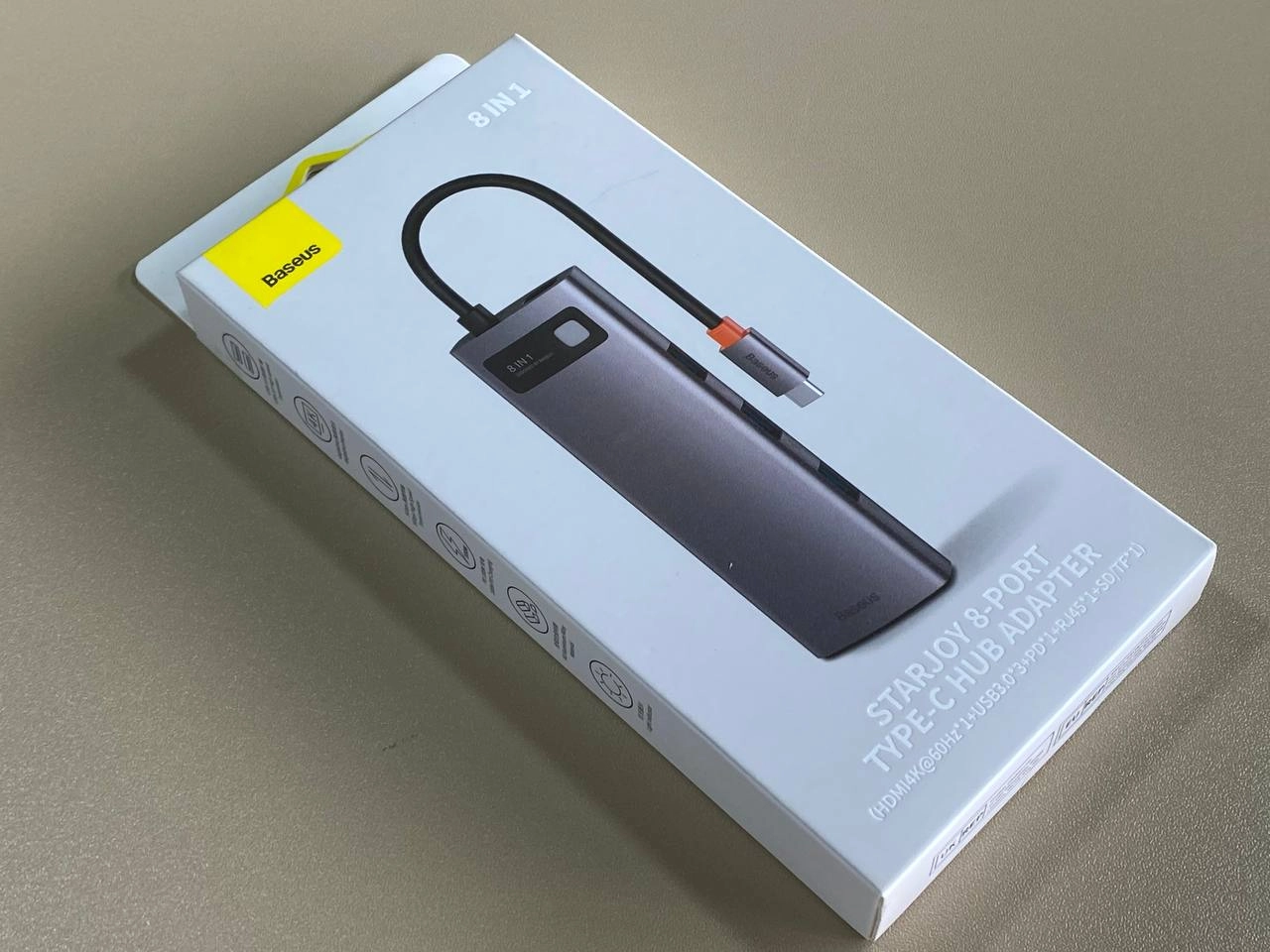 Хаб Baseus Metal Gleam Series 8-in-1 Multifunctional Type-C HUB Docking Station онлайн