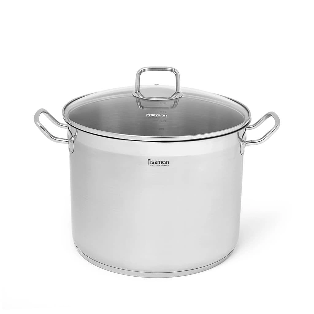 Кастрюля Fissman Tahara с крышкой 28x215 см 13,2 л купить