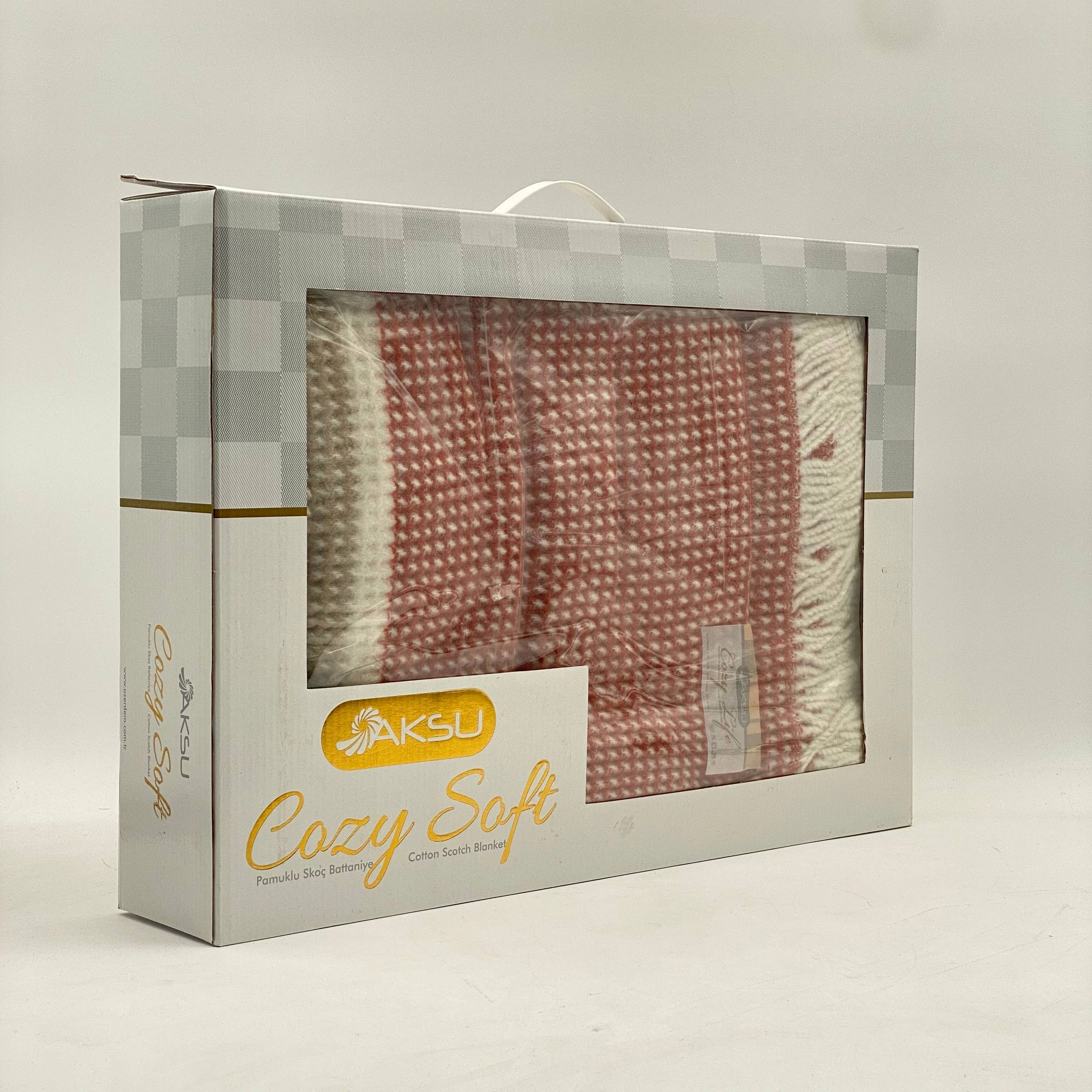 Турецкий плед-покрывало клетка "AKSU Life" (180x220 см) недорого