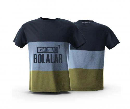 Футболка трехцветная "Osmondagi bolalar" XXL купить