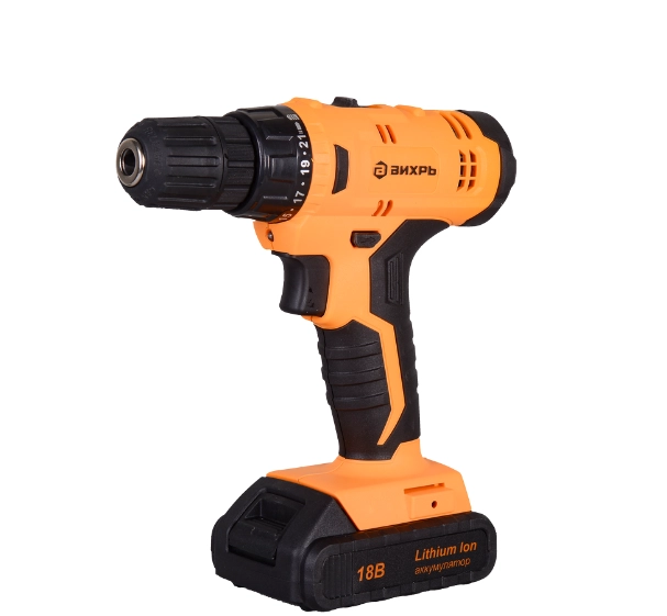 Аккумуляторная дрель-шуруповерт Вихрь ДА-18Л-2К купить