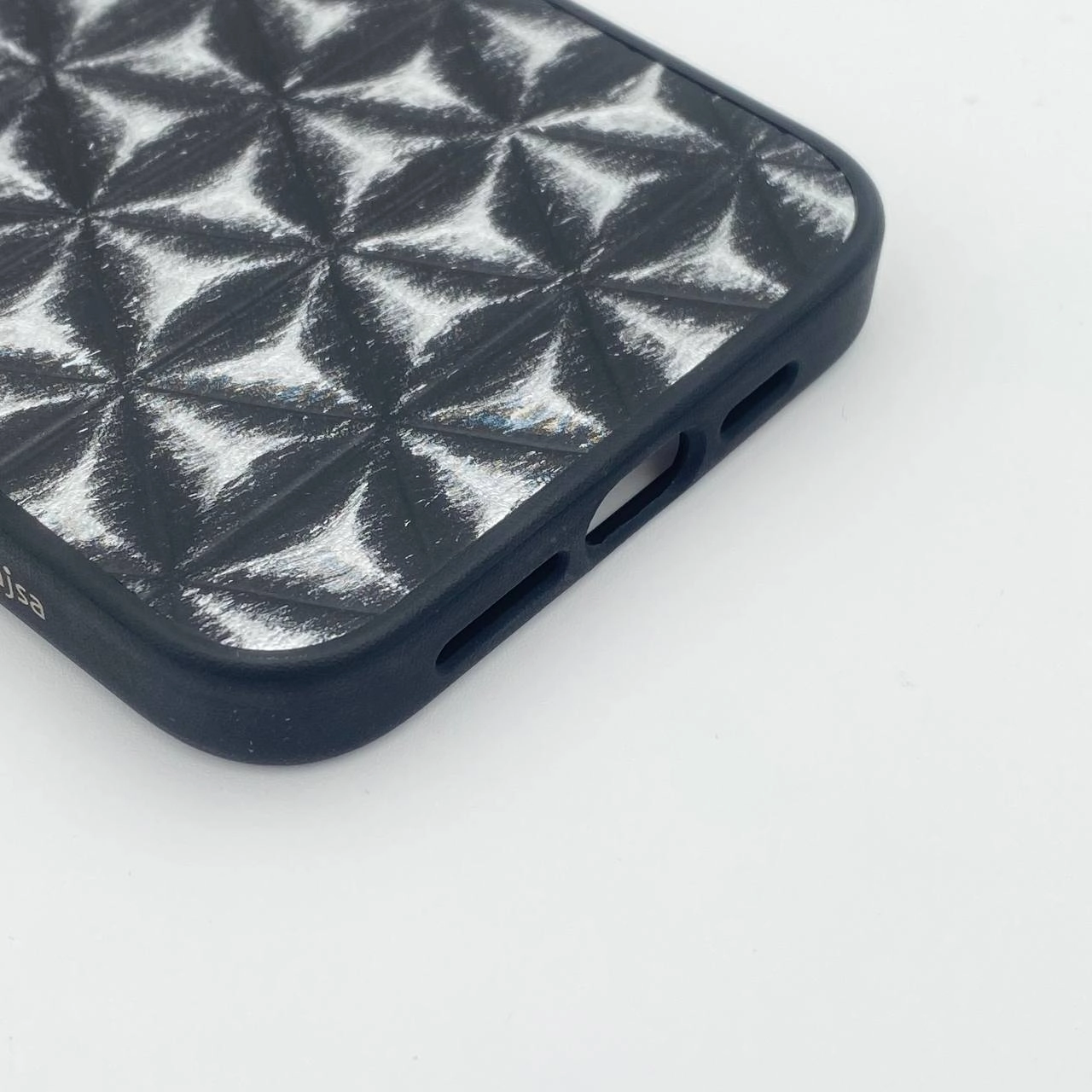 iPhone 15 Pro Max uchun Kajsa Glamours Collection Dazzle qora g'ilofi onlayn