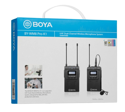 BOYA BY-WM8 PRO-K1 (Black) radio tizimi O'zbekistonda