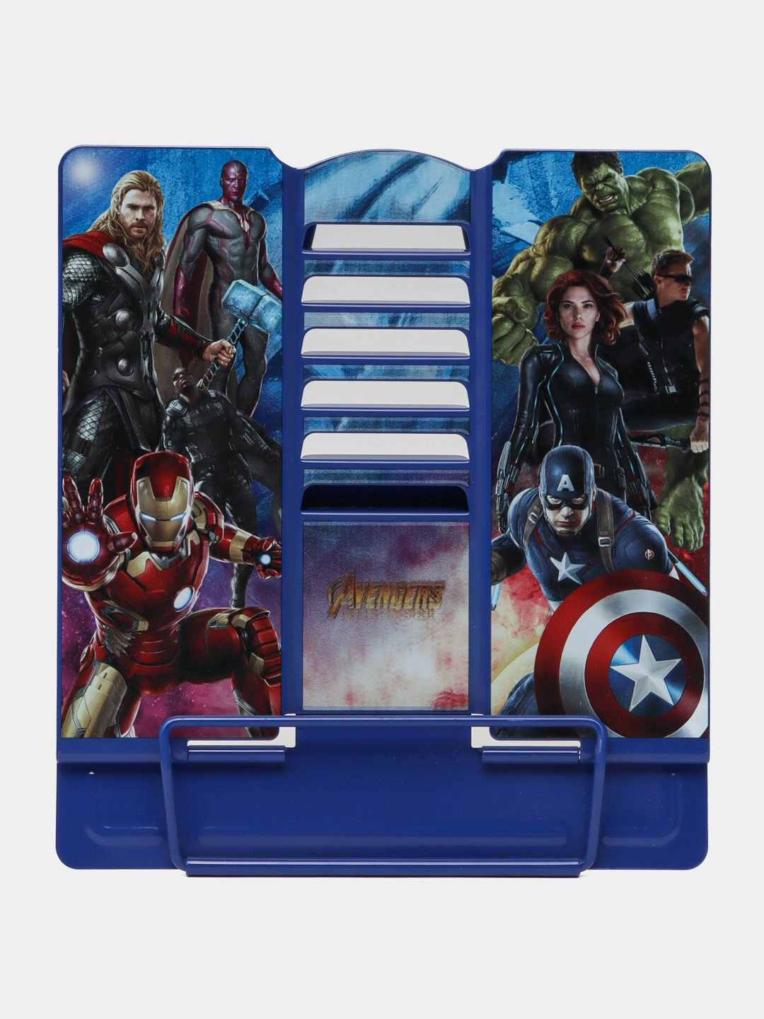 Складная подставка для книг и планшета Avengers Vision Protector (A5, синяя) - фото №4 Складная подставка для книг и планшета Avengers Vision Protector (A5, синяя) в Узбекистане
