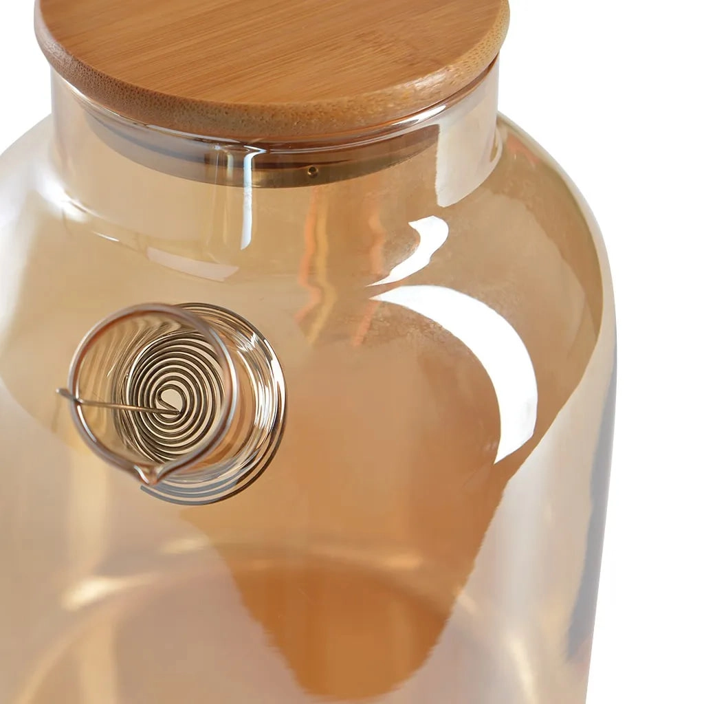 Чайник заварочный Fissman 1,8 л прозрачный с бамбуковой крышкой недорого