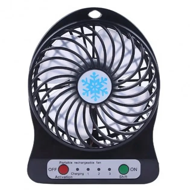 Мини вентилятор Portable Fan черный купить