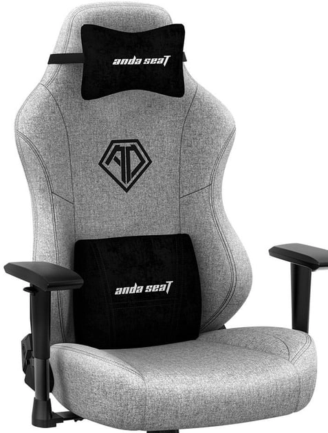 Anda Seat Phantom 3 Size L Grey Linen Fabric o‘yin kreslosi bo'lib to'lash