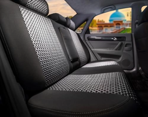 Авточехол Cardinar для Lacetti 3. Rio с экокожей, Серый в Узбекистане