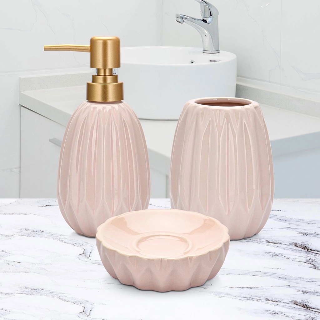 Дозатор жидкого мыла Fissman 300 мл, флакон 400 мл и контейнер для мыла, 9512 купить