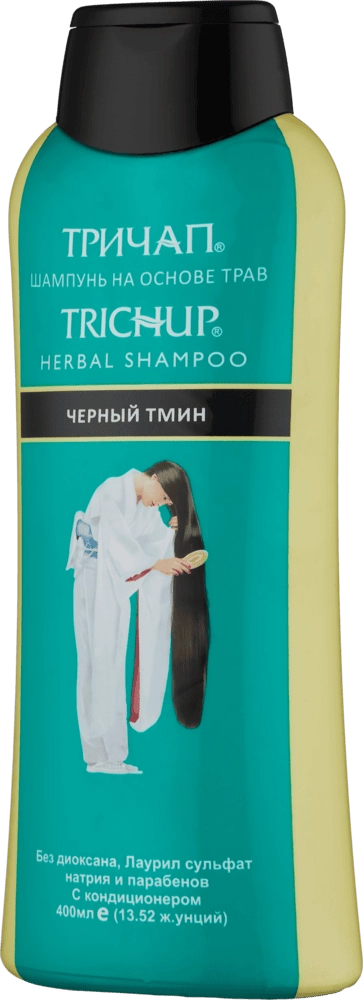 Trichap Black Seed 400 ML qora sedanali Shampun arzon