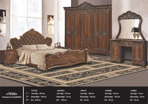 Model 7030 yotoqxona mebeli (yong‘oq rang) sotib olish