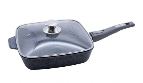 Сковорода квадратная со съёмной ручкой и крышкой 26х26 см, Мечта Premium с027901 купить