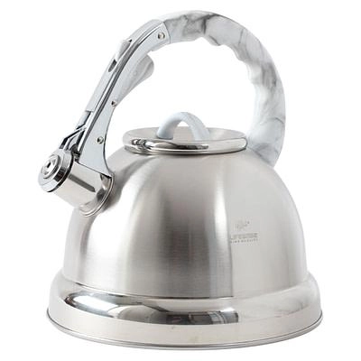 Чайник со свистком 3 л. от Life Smile (серая ручка, чёрная ручка, бордовая ручка) недорого