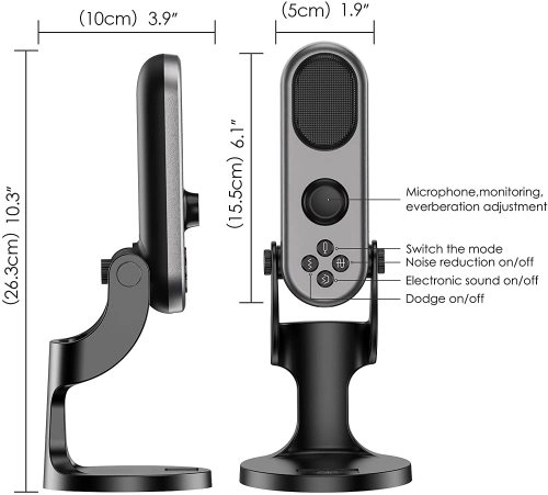 Jmary MC-PW7 qora mikrofoni bo'lib to'lash