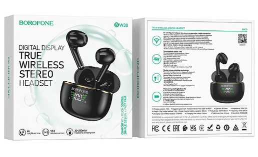 Borofone BW30 qora simsiz quloqchini bo'lib to'lash