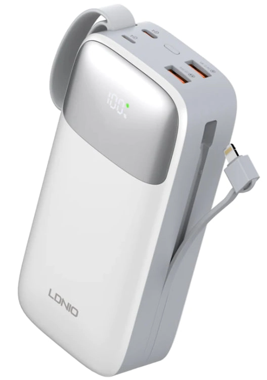 Внешний аккумулятор LDNIO PQ30 30000mAh белый купить