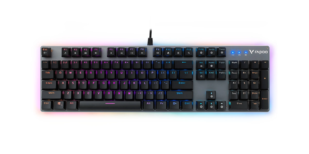 Клавиатура Rapoo V520RGB Alloy чёрный купить