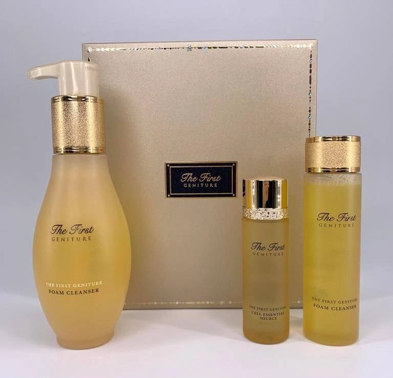 OHUI The First Geniture Foam Cleanser yuz parvarishlovchi to'plami arzon