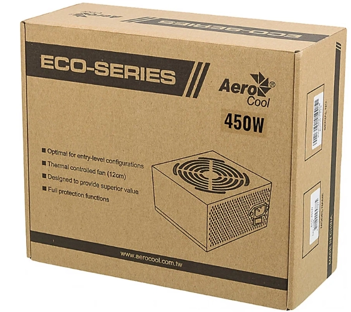 Блок питания AeroCool ECO 450W рассрочка