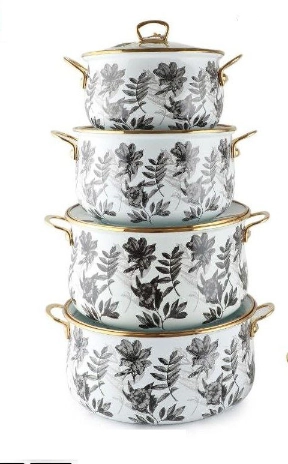 Life Smile 10PCS Cookwareset Enamel Coating купить