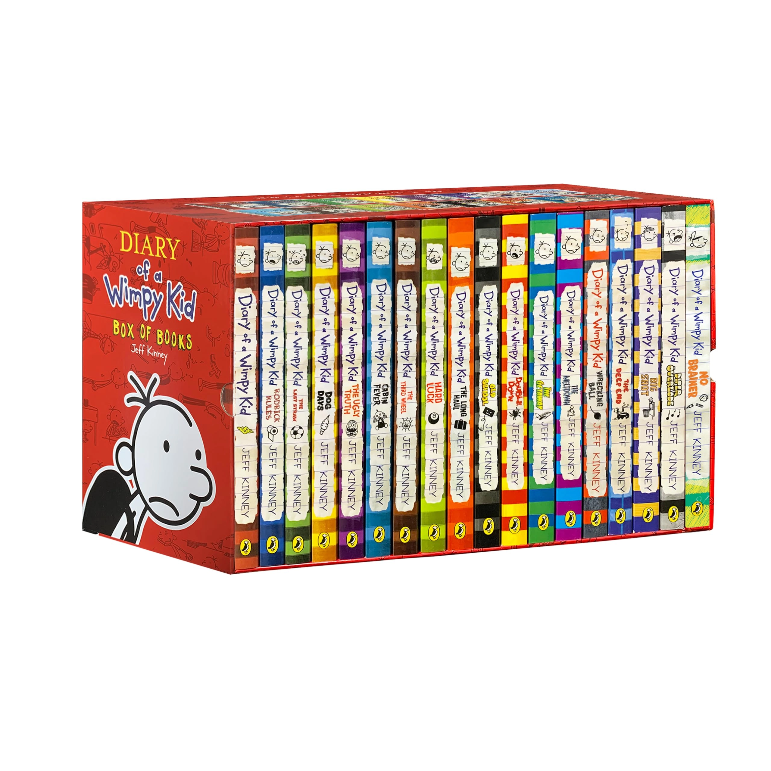 Jeff Kinney: A Library of a Wimpy Kid 1-18 Books Boxed Set, Complete Full Collection Series sotib olish