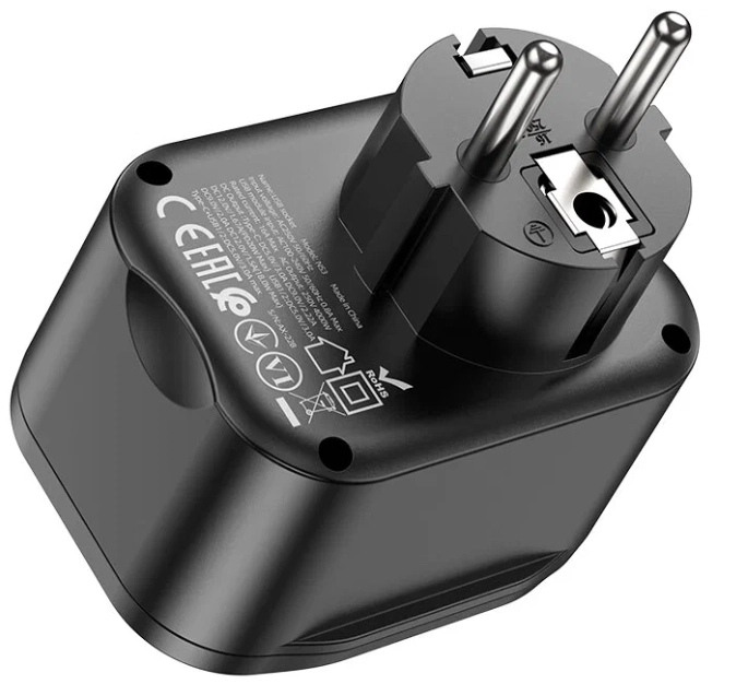 Многофункциональная розетка Hoco NS3 4000w чёрный онлайн