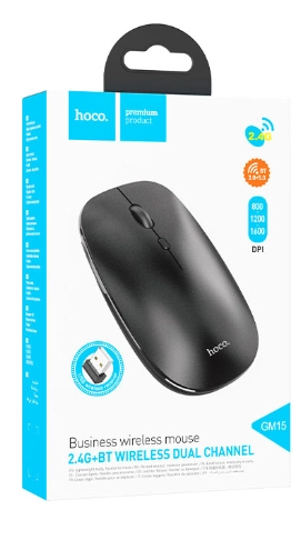 Hoco GM15 Art Black simsiz sichqonchasi O'zbekistonda