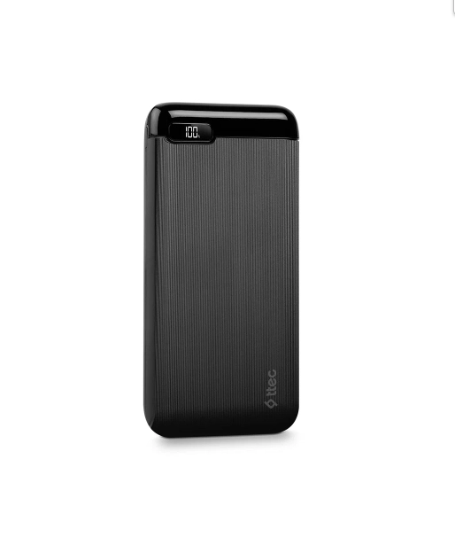 PowerSlim LCD USB-C/Micro USB 10000 mAh ttec Tashqi batareykasi yetkazib berish