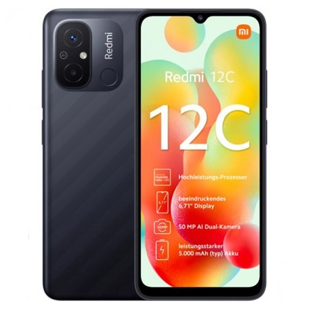 Смартфон Xiaomi Redmi 12C 4/128GB Серый графит купить