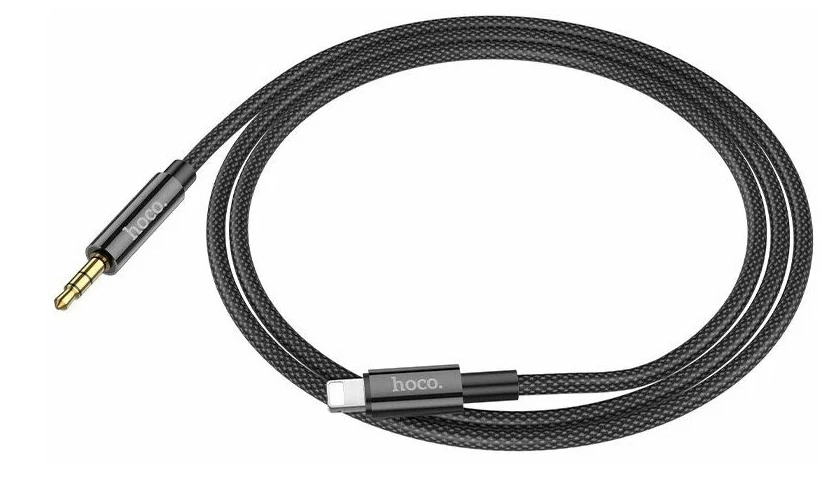 Кабель Hoco UPA19 3.5mm to Lightning Black в Узбекистане