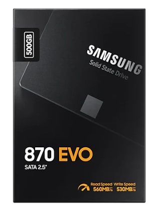 Samsung 870 EVO 500GB 2.5" SSD qattiq diski narxi