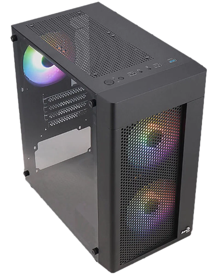 Компьютерный корпус AeroCool Hexform v1 Black - фото №4 Компьютерный корпус AeroCool Hexform v1 Black в Узбекистане