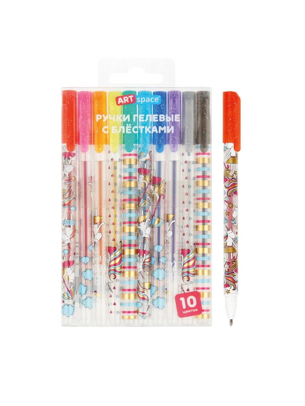 Набор гелевых ручек ArtSpace "Shiny Unicorn" 10шт., 10цв.,GP10_97238 купить