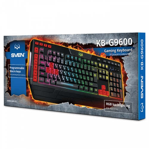 Sven KB-G9600 RGB Black o‘yin klaviaturasi bo'lib to'lash