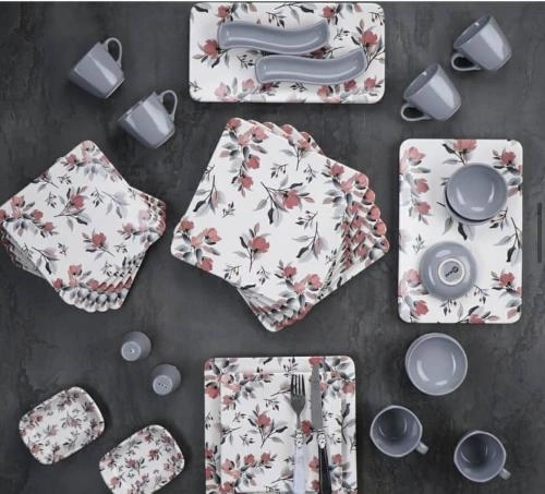 Столовый сервиз для завтрака ACAR Квадрат 33 пред. на 6 персон цена