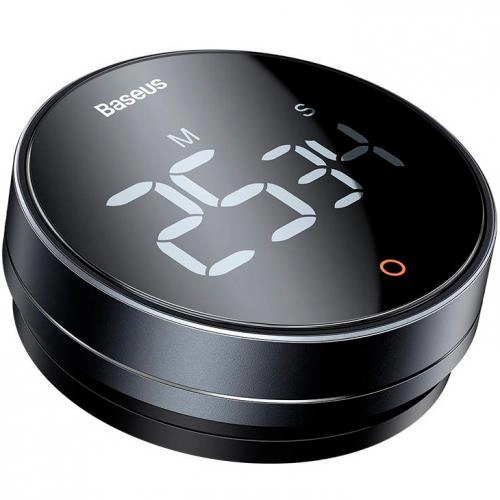 Кухонный цифровой таймер Baseus Heyo Rotation Countdown Timer Pro Black купить