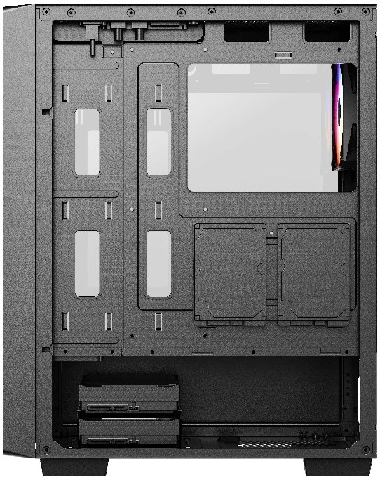 PowerCase Mistral AY4B ARGB CMAYB-A4 kompyuter korpusi  Black bo'lib to'lash