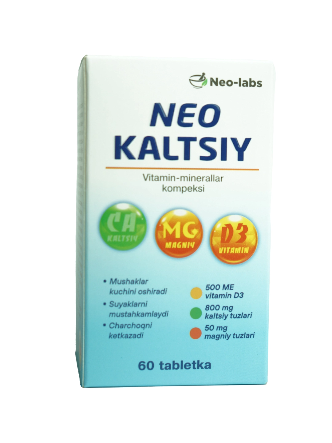 Neo Calcium D3 &ndash; 60 ta chaynalmali tabletka sotib olish