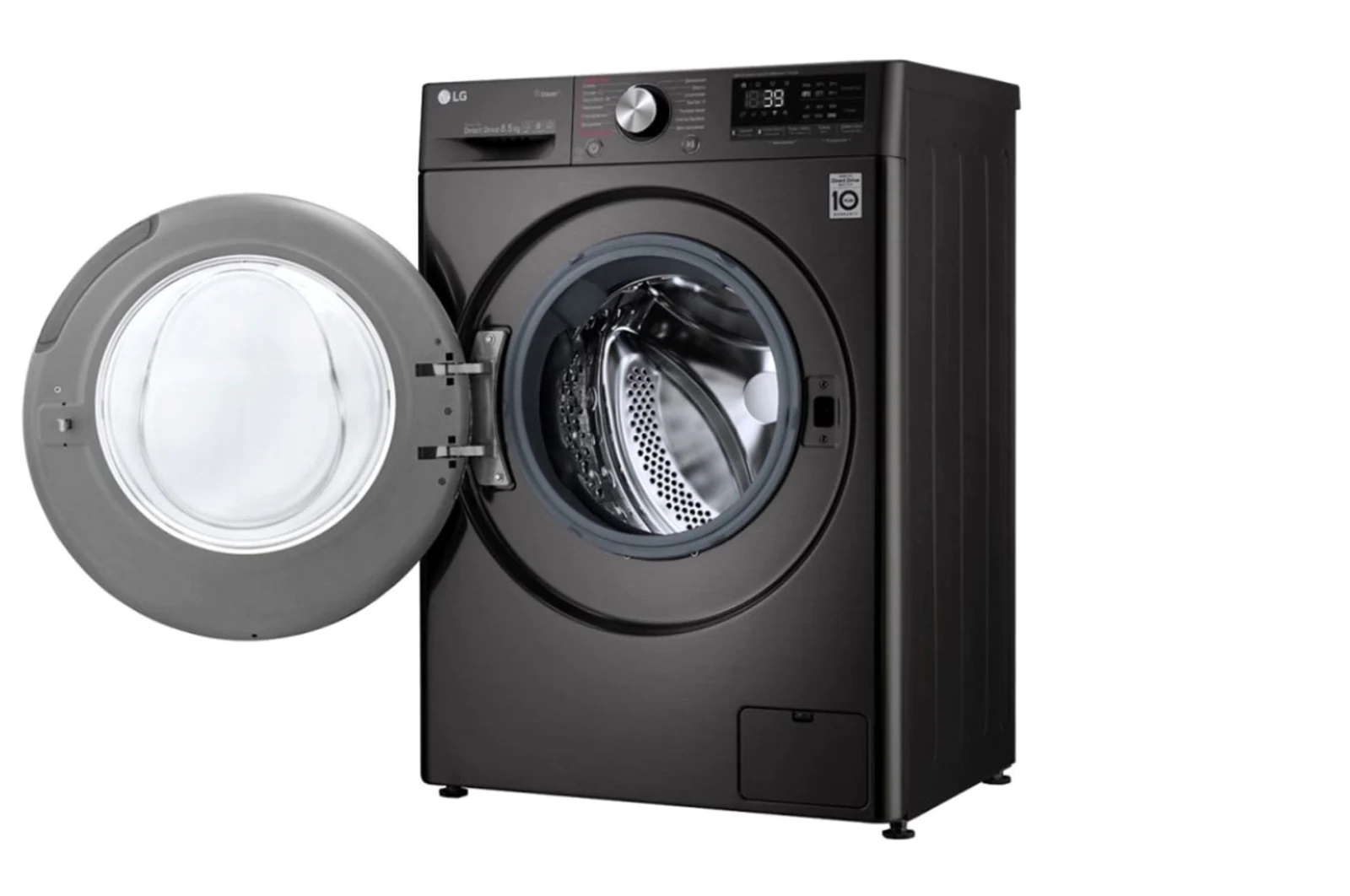 Стиральная машина LG F2V9GW9P (Серая) 8.5 Кг (Подача пара +TurboWash+Smart Diagnosis) - фото №12 Стиральная машина LG F2V9GW9P (Серая) 8.5 Кг (Подача пара +TurboWash+Smart Diagnosis) купить