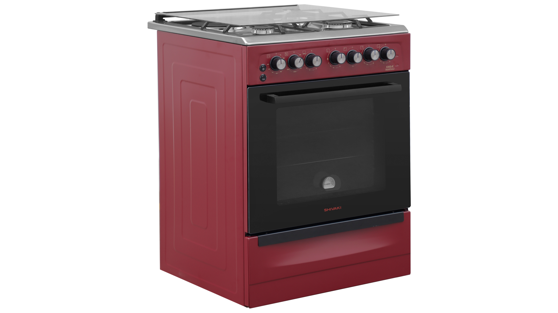 Shivaki 6302-K GK Burgundy elektr+gaz plitasi sotib olish