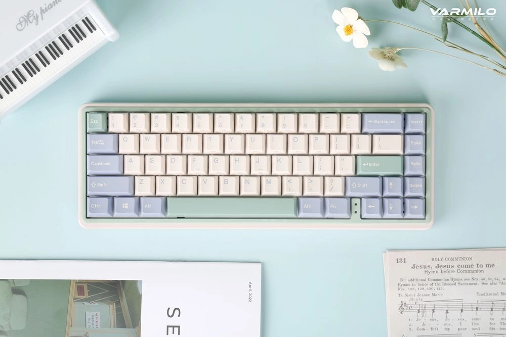 Клавиатура Varmilo Minilo VXT67 HOT-SWAP Eucalyptus Kailh Prestige Red EN купить