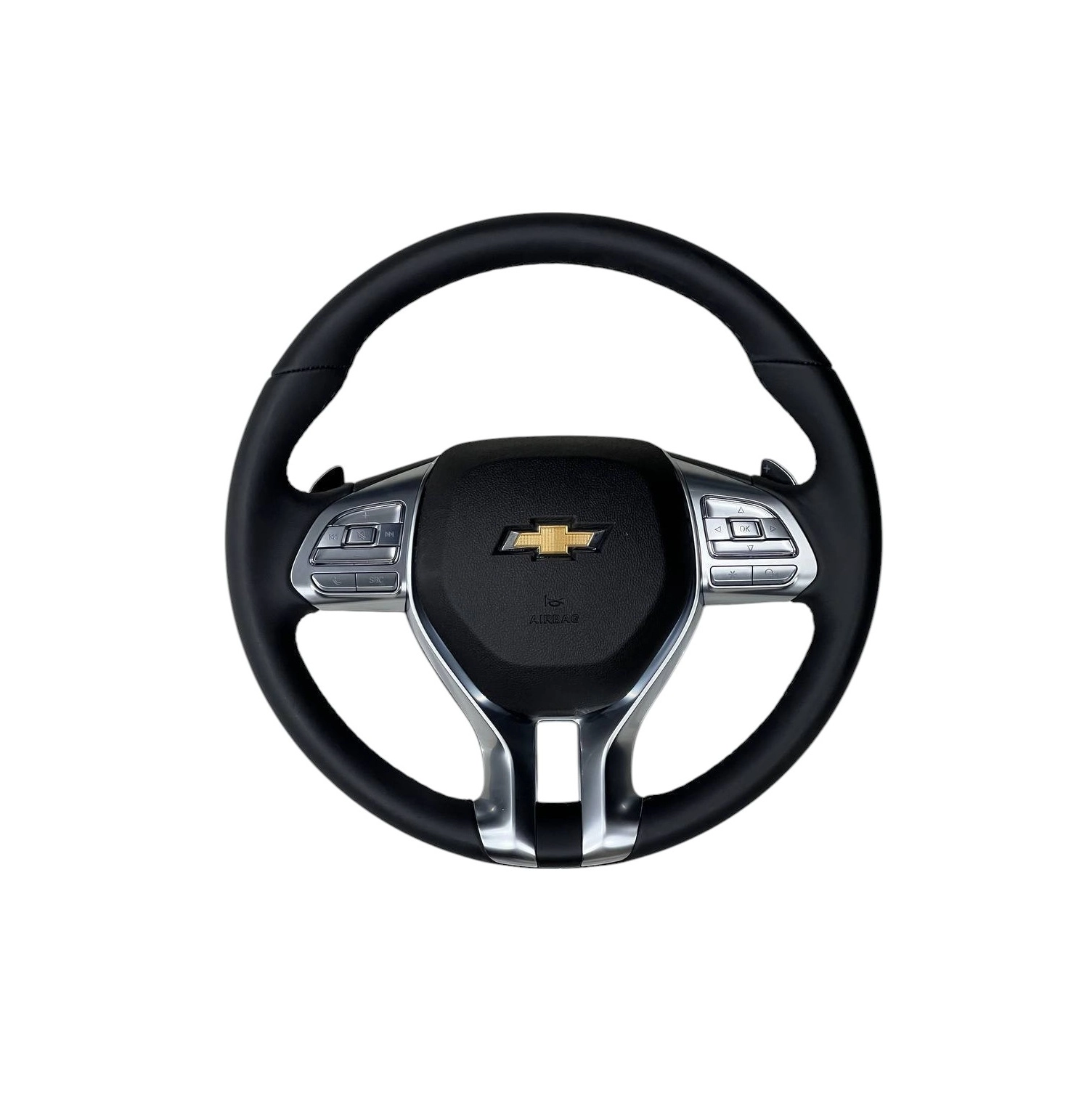 Анатомический руль Chevrolet Lexus style кожаный купить
