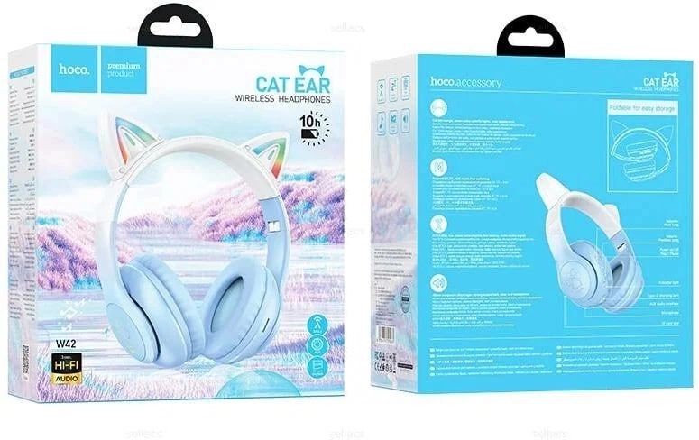 Беспроводные наушники Hoco W42 синий в Узбекистане