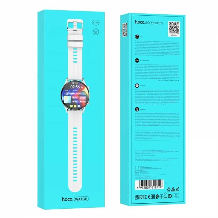 Hoco Y7 Pro kulrang smart-soati O'zbekistonda