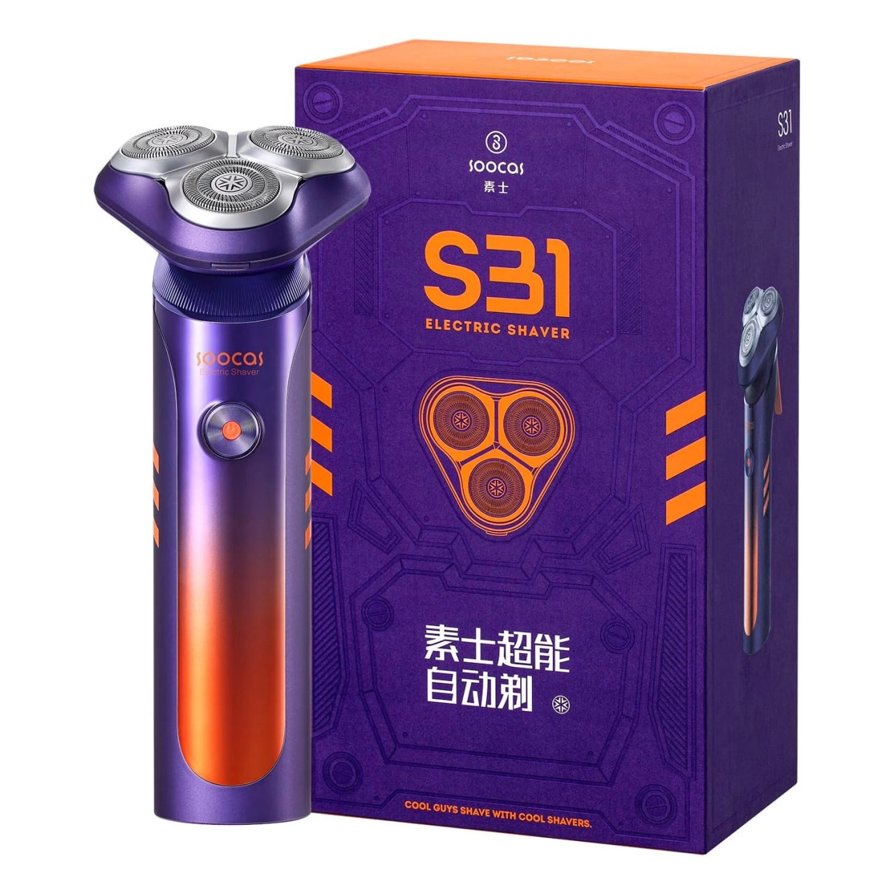 Soocas S31 Automatic Electric Shaver qora elektr soqol mashinasi onlayn