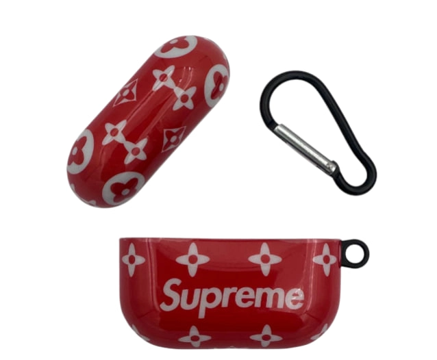 Чехол силиконовый для Supreme Airpods Pro 2 CH0707 красный недорого